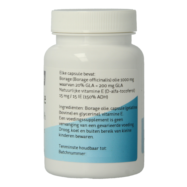 Nova Vitae Huile de Bourrache 1000 mg GLA 20 % 60 Capsules