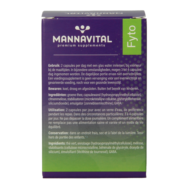 Mannavital Calmiton 60 Cápsulas vegetarianas