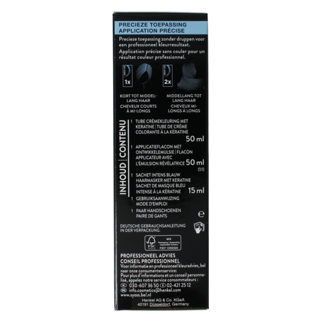 Syoss Coloration permanente Cool 7-46 blond moyen 1 kit