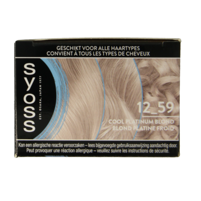 Syoss Colors 12-59 Platynowy Chłodny Blond 1 Zestaw