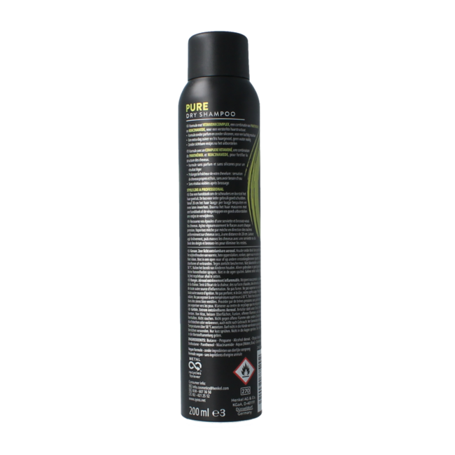 Syoss Champú en Seco Pure Fresh 200 mililitros