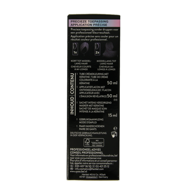 Syoss Metallics 9-53 Silver Blush 1 unidad