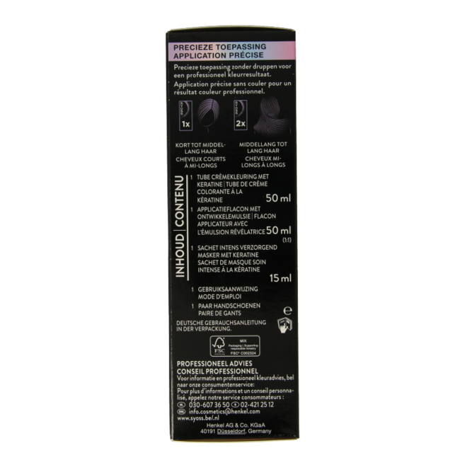 Syoss Metallics 4-65 czekoladowy miedziany 1 Zestaw