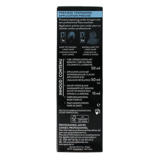 Color baseline 10-55 chłodny blond 1 zestaw