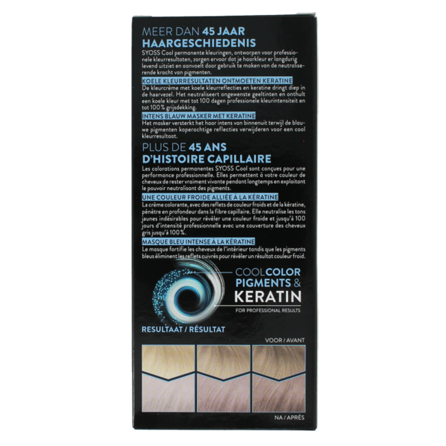 Colour baseline 10-55 cool blonde 1 Set