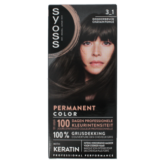 Syoss Color baseline 3-1 castaño oscuro 1 Set