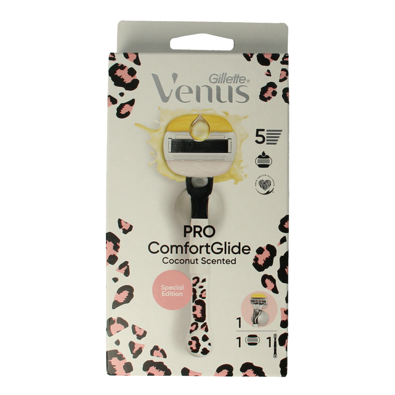 Gillette Comfortglide coconut modular leopard razor 1 unidad