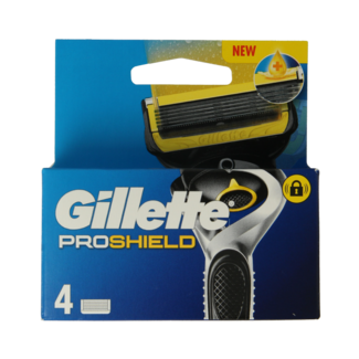 Gillette Recambios Gillette ProShield amarillos, 4 unidades
