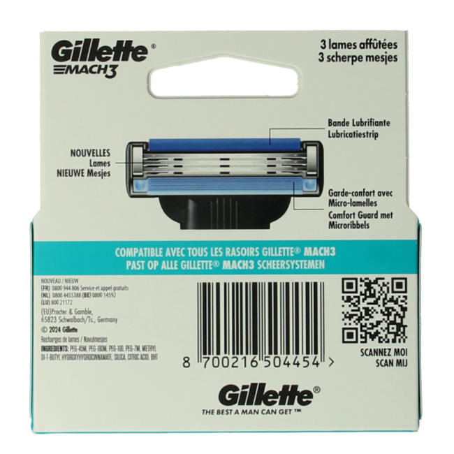 Mach3 blades 5 pieces