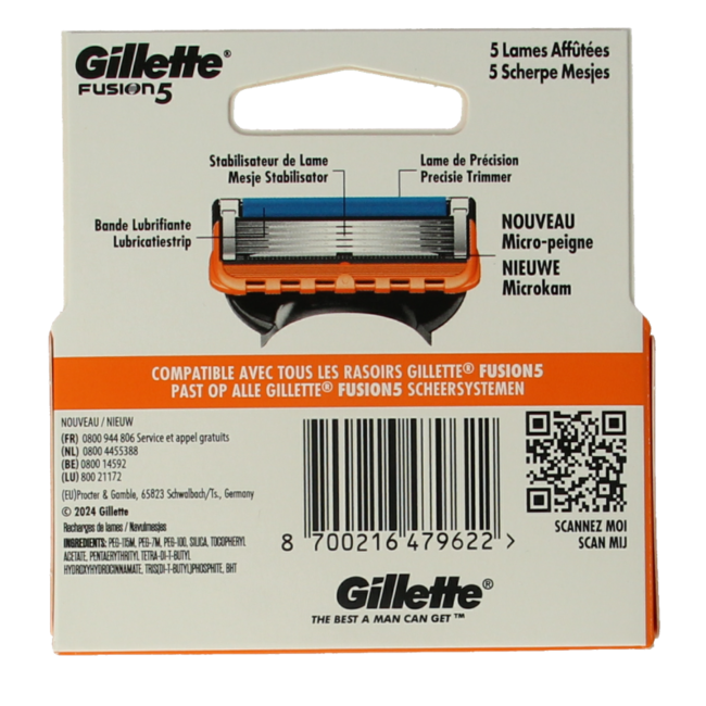 Fusion manual blades 4 pieces