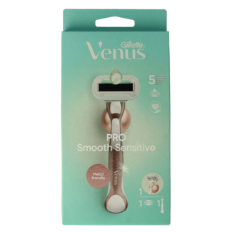 Gillette Gillette Venus deluxe smooth sensitive rosegold razor 1 Stuks