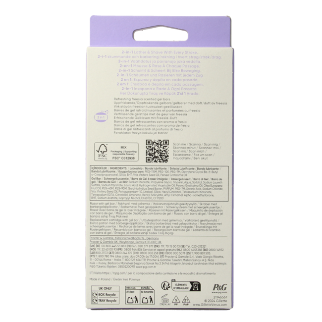 Maquinilla Gillette Venus Comfortglide Breeze 1 unidad
