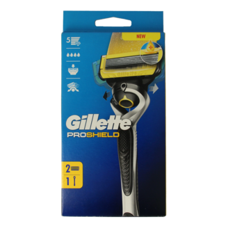Gillette Maquinilla Gillette Proshield amarilla, 2 unidades