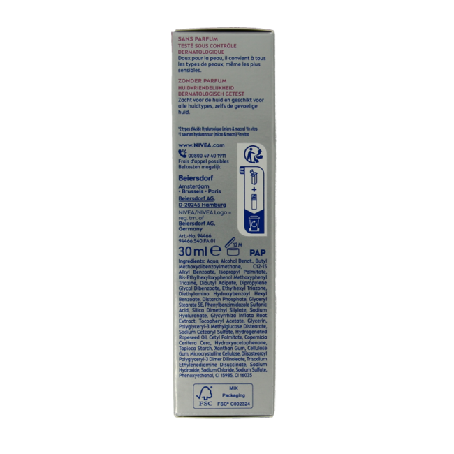 Nivea Hyaluron Cellular Expert Filler Day Fluid SPF50 30 Millilitre