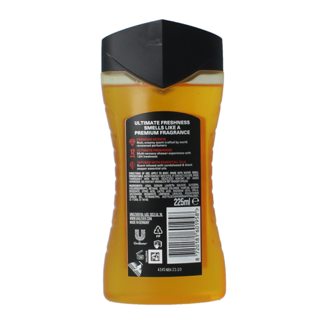 AXE Shower Gel Copper Santal BS 225 ml