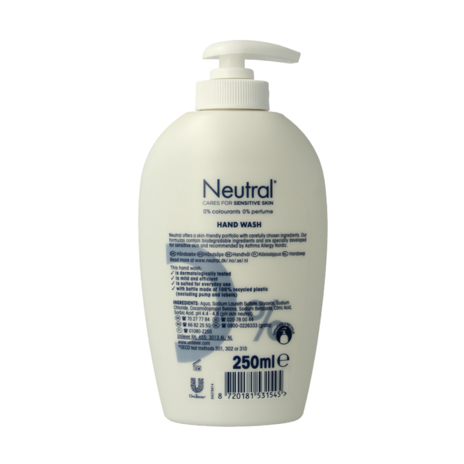 Sapone Liquido Mani Neutral 250 Millilitri