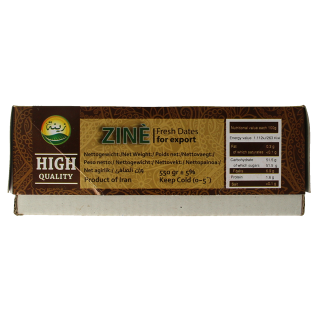 Dátiles frescos en caja 550 g