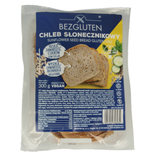 Bezgluten Bezgluten Sunflower Seed Bread sliced gluten-free 300 Gram