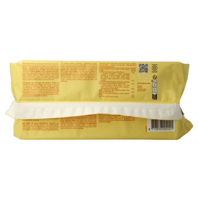 Crackers sesam & rozemarijn bio 250 Gram