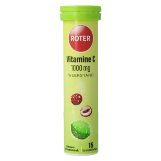 Roter Roter Brausetablette Vitamin C Limette Litschi 15 Brausetabletten