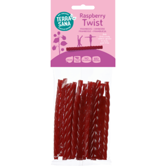 TerraSana TerraSana Twist de regaliz de frambuesa bio 75 gramos