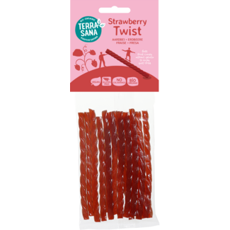 TerraSana TerraSana Bio-Erdbeer-Twists (Kabel) 75 Gramm