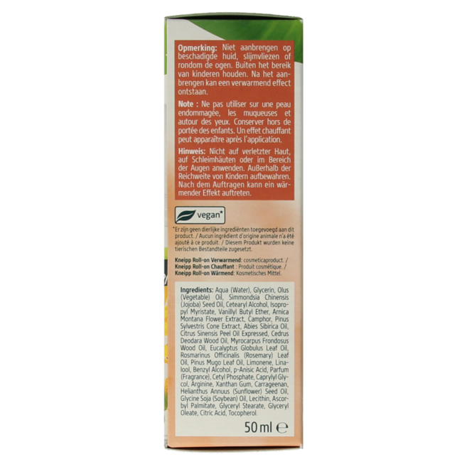 Roll-on chauffant à l'arnica 50 ml