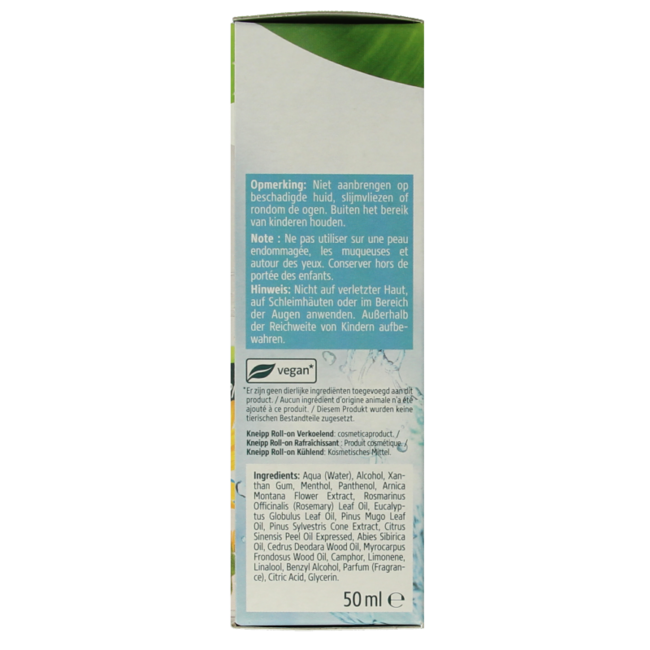 Roll-on Refrescante de Árnica Kneipp 50 Mililitros