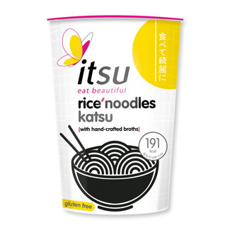 Itsu Itsu Katsu rice noodles cup sin gluten 63 gramos