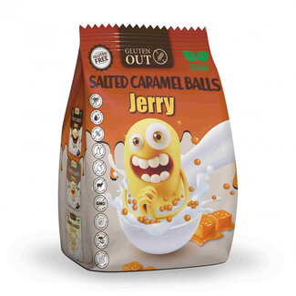 Gluten Out Bolitas de caramelo salado Gluten Out Jerry sin gluten 375 gramos