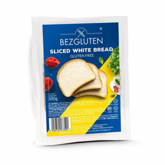 Bezgluten Bezgluten White bread sliced gluten-free 300 Gram