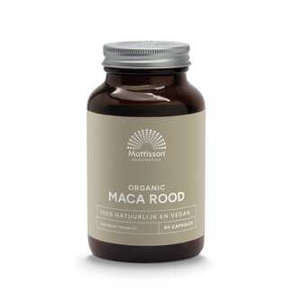 Mattisson Organic Red Maca 750mg 90 Capsules