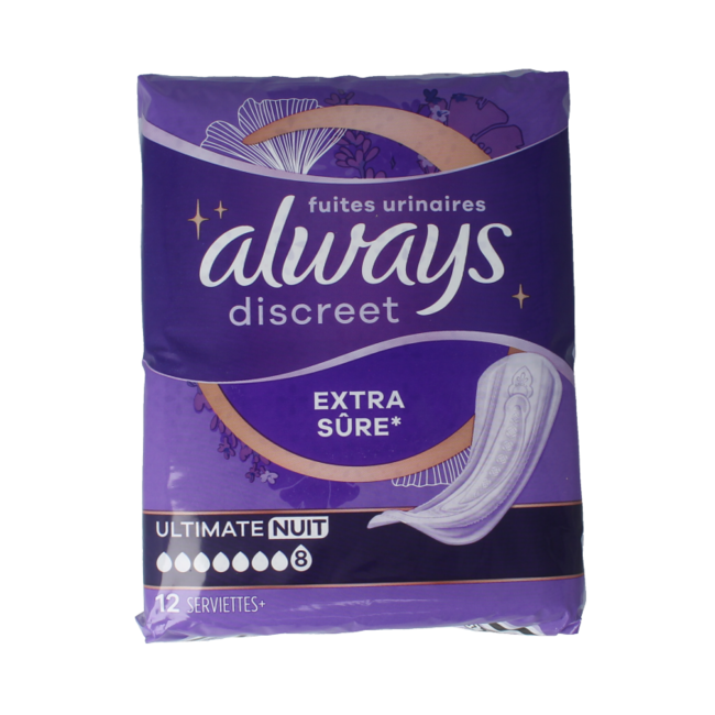 Always Discreet Ultimate Night Einlagen 12 Stück