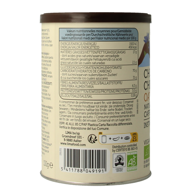 Latte de achicoria y avena bio 100 Gramos