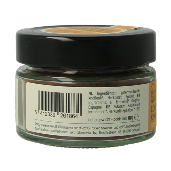 Black garlic powder organic 60 Gram
