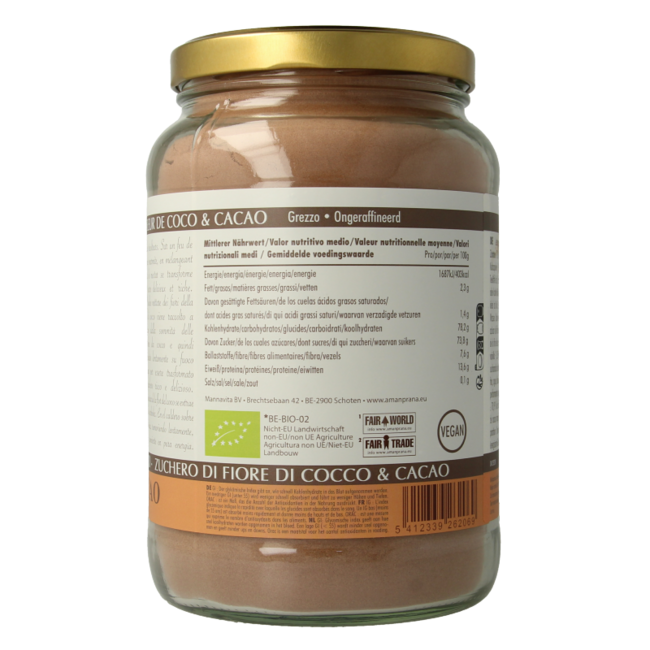 Amanprana Gula Java Cacao Bio 1300 Gramm