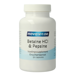 Nova Vitae Nova Vitae Betaine HCI met pepsine 90 Capsules