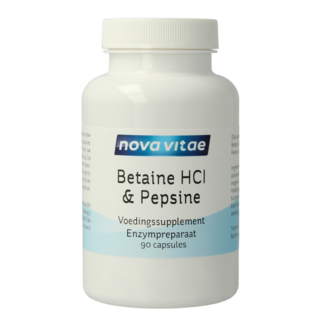Nova Vitae Nova Vitae Bétaïne HCl avec pepsine 90 gélules