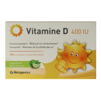 Metagenics Vitamina D 400IU NFD 168 comprimidos masticables