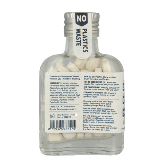 Smyle Tandpasta tabletten zonder fluoride 65 Stuks