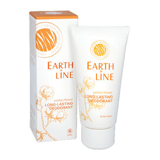 Earth Line Earth Line Langzeit-Deodorant Baumwollblüte 50 Milliliter