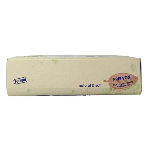Tempo Tissue box natural & soft 4-ply 90 Pieces
