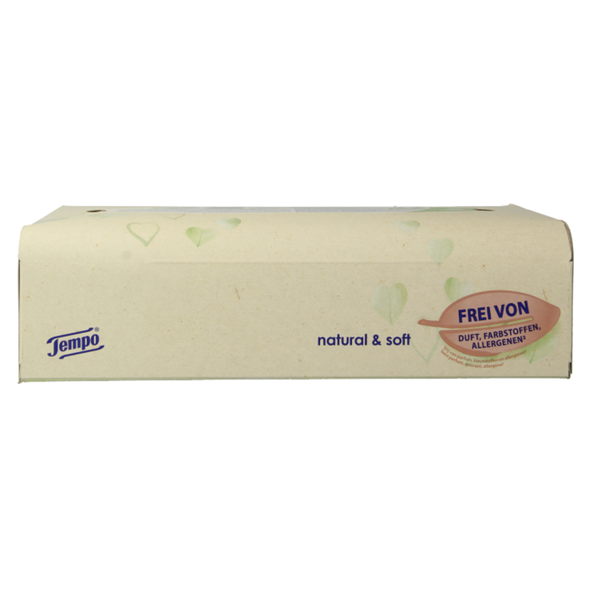 Tempo Tissue box natural & soft 4-ply 90 Pieces