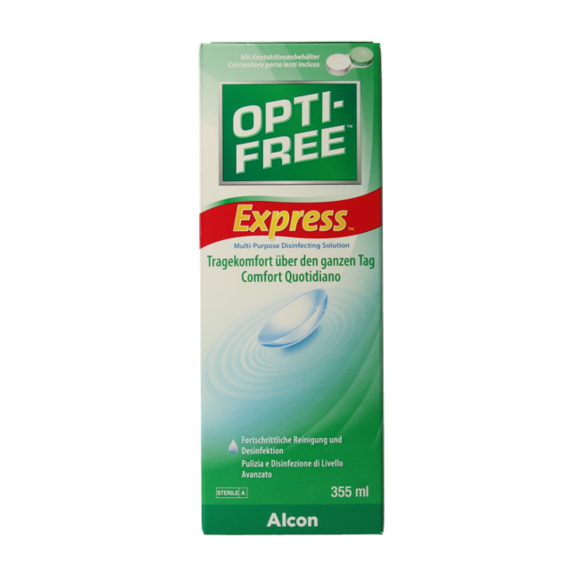 Optifree express MPDS + lens case 355 Millilitres