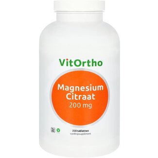 VitOrtho VitOrtho Cytrynian Magnezu 200 mg 250 Tabletek
