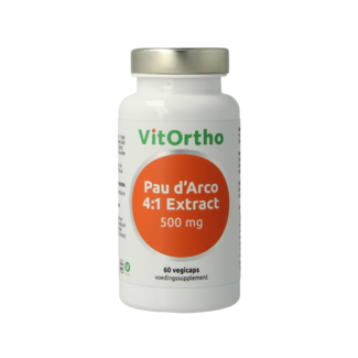 VitOrtho VitOrtho Pau d'arco extract 500mg 60 Vegetarische capsules