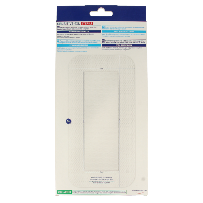 Cerotti Hansaplast Sensitive 4XL, 5 Pezzi