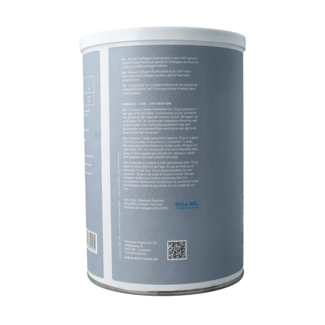 Solugel bovine collagen grass-fed 300g