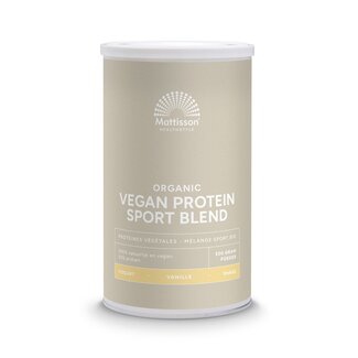 Mattisson Mattisson Organic sport vegan protein blend vanille 500 Gram
