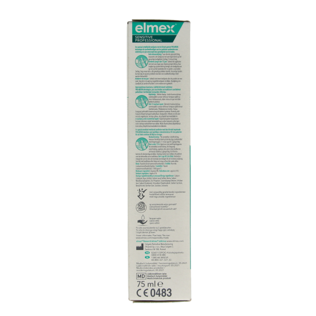 Elmex Sensitive Professional toothpaste 75 Millilitres